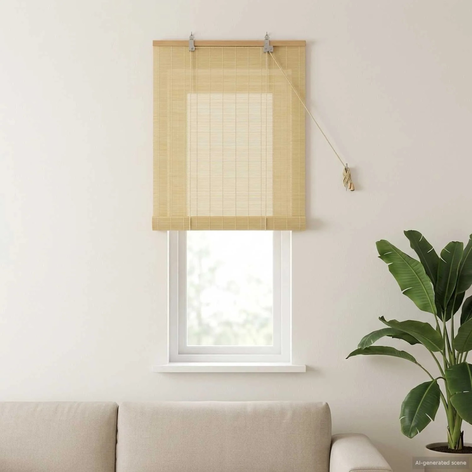 vidaXL Rollo Natur 50 x 160 cm Bambus 42039750