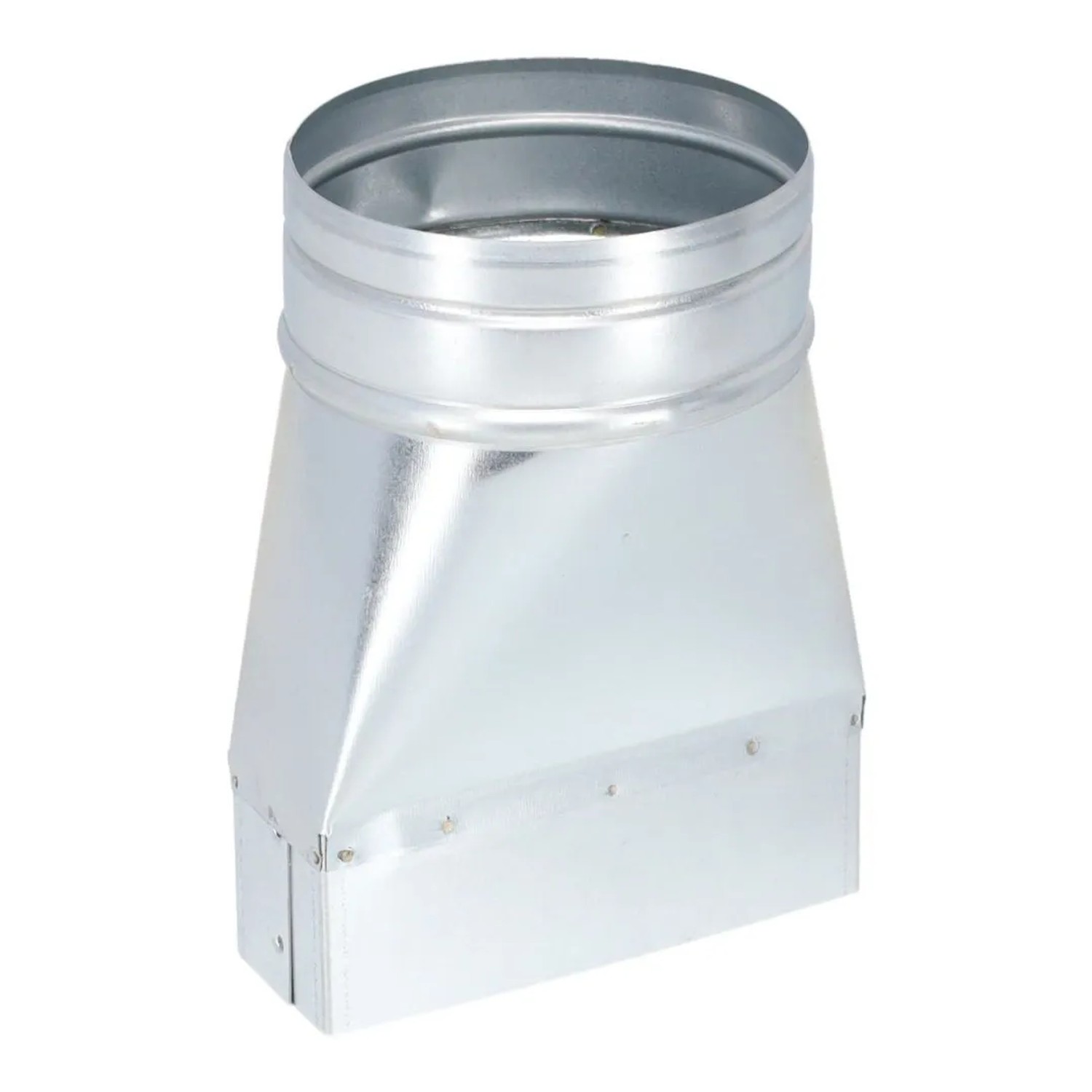 Subtiel Flachkanal Adapter 150 x 50 mm Auf Ø 125 mm Symmetrisch