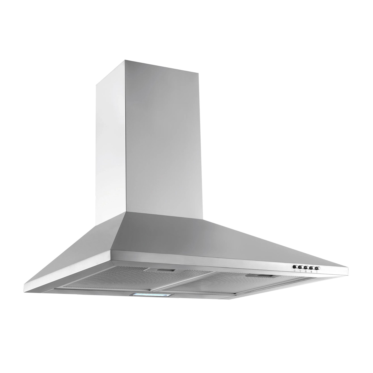 Respekta Kaminhaube aus Edelstahl für Küchenblock Merle 250 cm.
