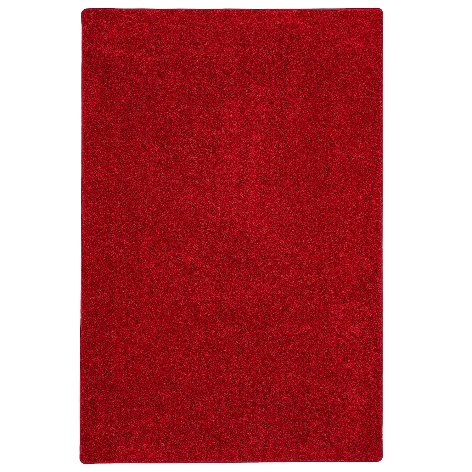 Roter Snapstyle Hochflor Teppich Cottage, 160x200cm. Langflor Teppich.