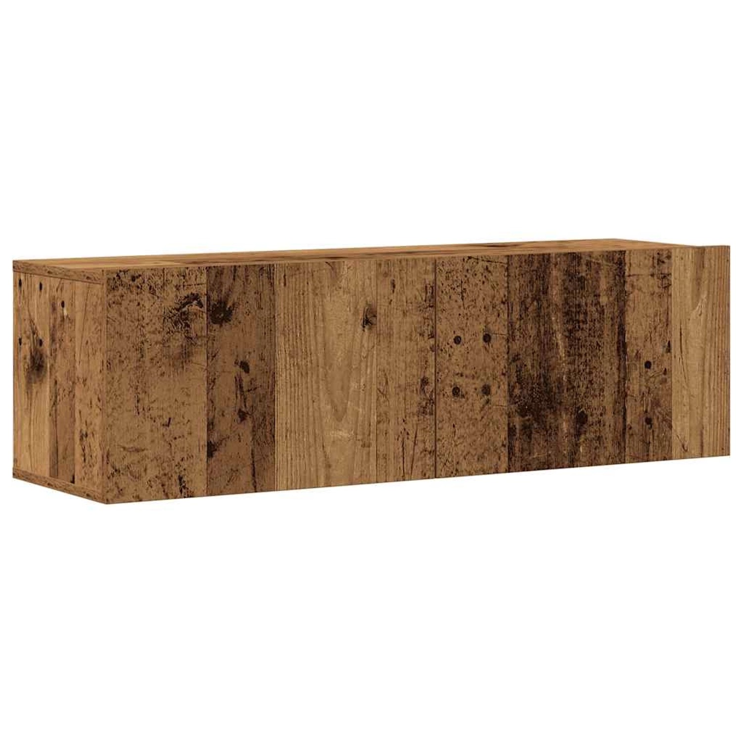 vidaXL 3-Tlg TV-Schrank-Set Wandmontage Altholz-Optik Holzwerkstoff 3329197 günstig online kaufen