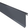 Mattgrauer Ortgangwinkel Esthetica, 115x1000 mm, für Dachbleche.