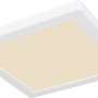 Weiße, quadratische LED-Deckenleuchte Lasse von Globo, 217x217x17 mm.