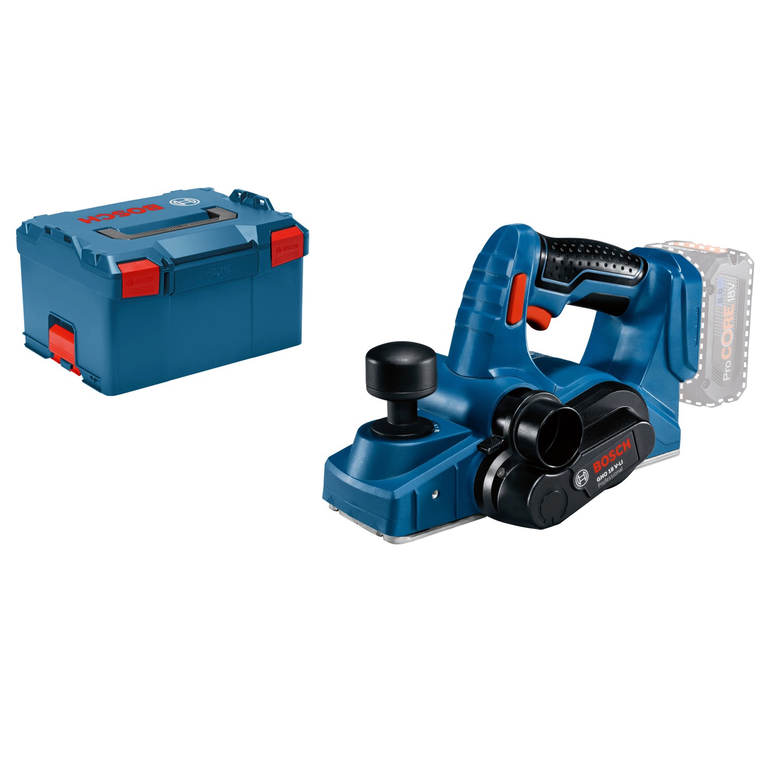 Bosch Professional GHO 18V-LI Akku-Hobel mit Transportkoffer (ohne Akku).