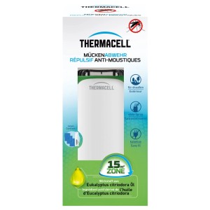 Thermacell Mückenabwehr Protect, weiß-grün, für 15 m² Schutzbereich.