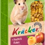 Vitakraft Kräcker Frucht & Flakes für Hamster, 2 Stück. Nager-Ergänzungsfutter mit Getreide und Früchten.