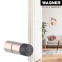Wagner Wandtürstopper in Edelstahl-Optik, schützt Tür und Wand vor Beschädigungen.
