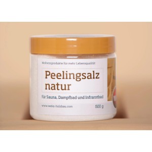 Weka Peelingsalz Natur, 500g Dose für Sauna & Infrarotkabine.
