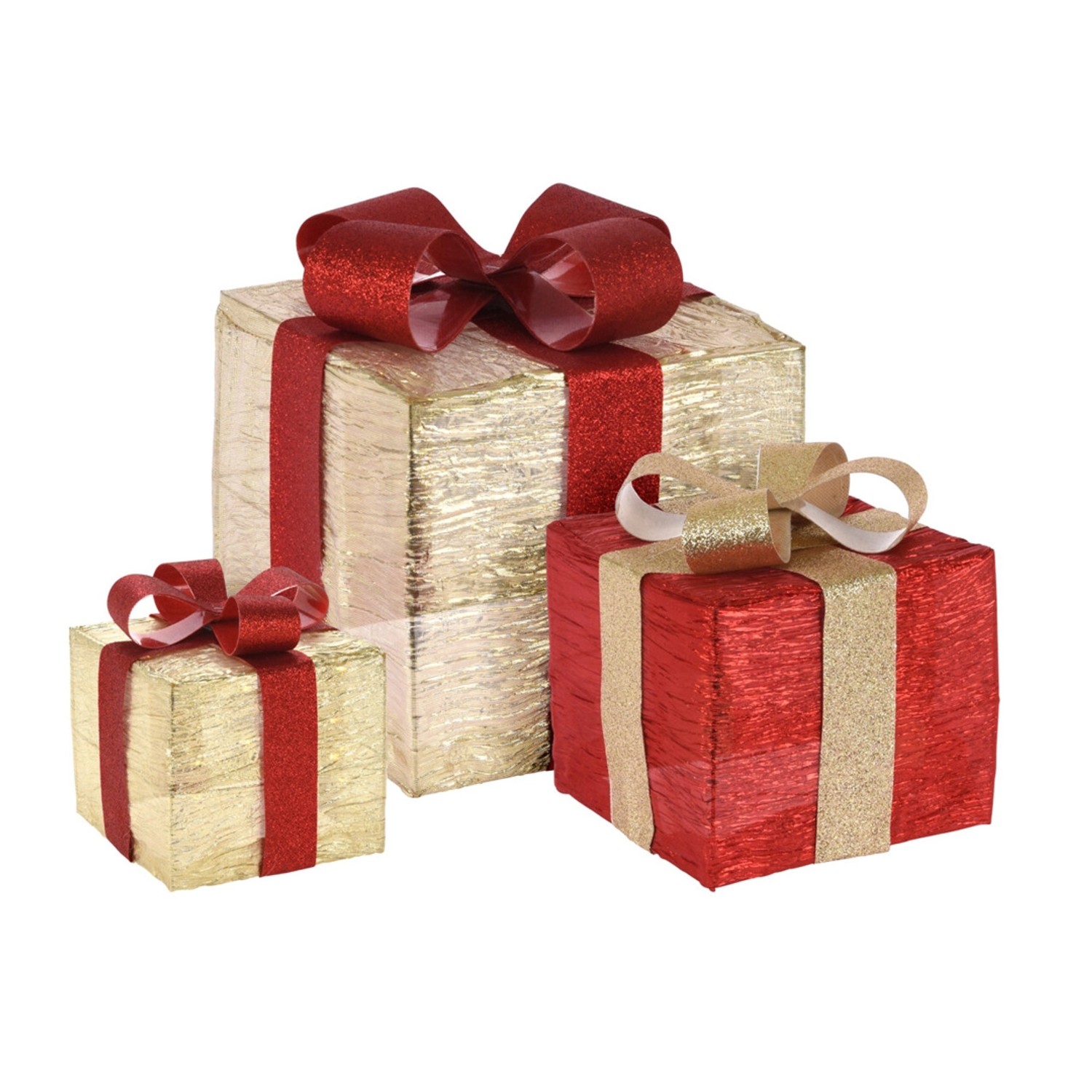 3-teiliges LED-Geschenkbox Set - Magische Beleuchtung Für Weihnachten & Feiern