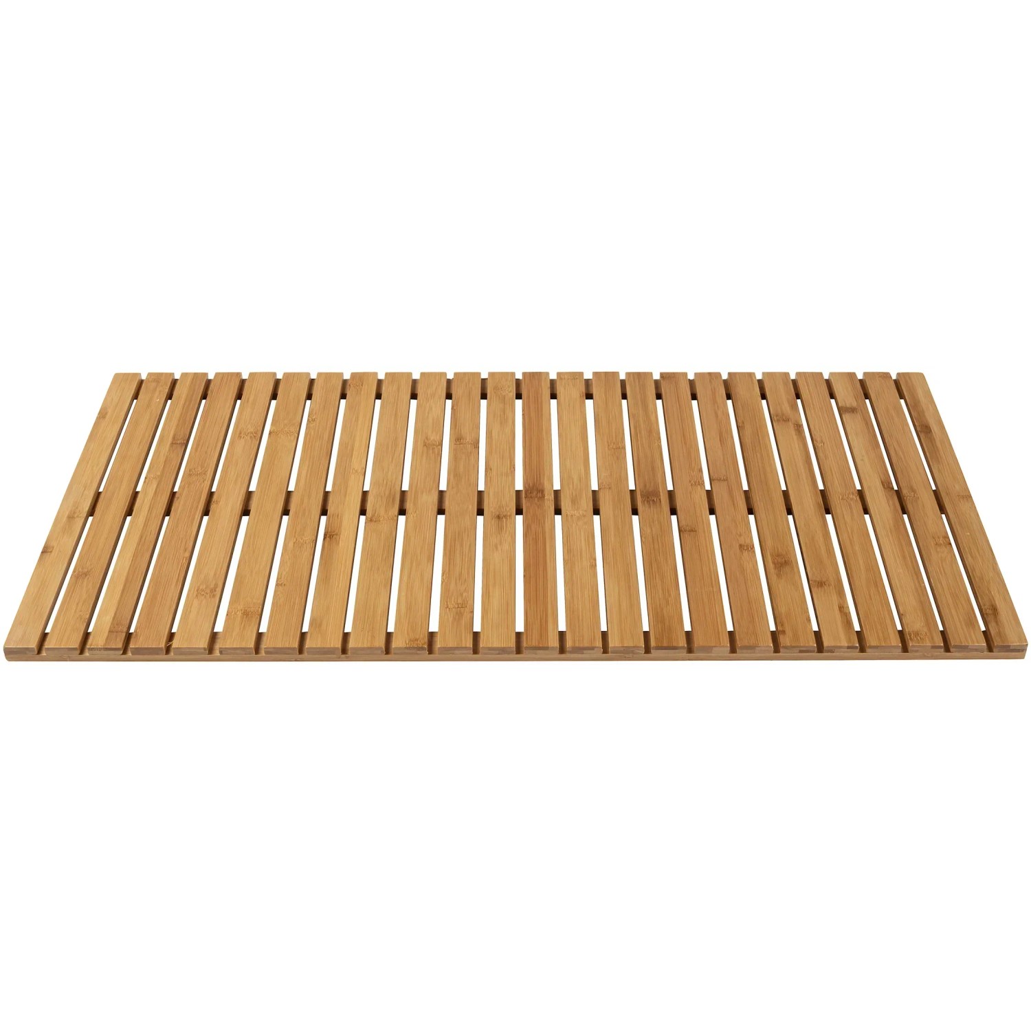 Wenko Baderost aus Bambus, 100x50 cm, für Bad und Outdoor, mit rutschfester Unterseite.