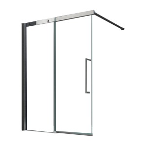 Glasdeals Schiebetür Badewannenaufsatz Duschtrennwand DOZE 140 x 150 cm – 3521