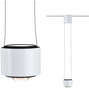 Paulmann URail LED Pendelleuchte Aldan, weiß/schwarz, dimmbar, für Schienensysteme.