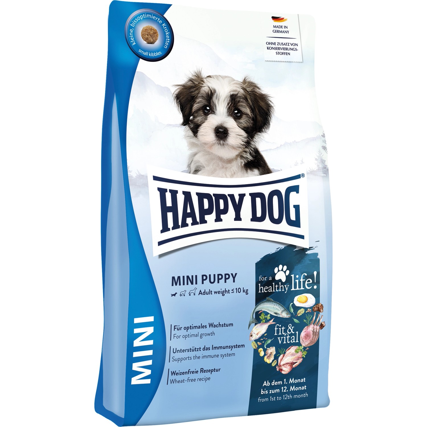 Happy Dog Hunde-Trockenfutter Fit & Vital Mini Puppy 800 g