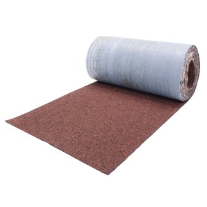 Gerollte, rote Daprona Firstabdeckung Dachschindeln (5m) für Gartenhaus oder Carport.