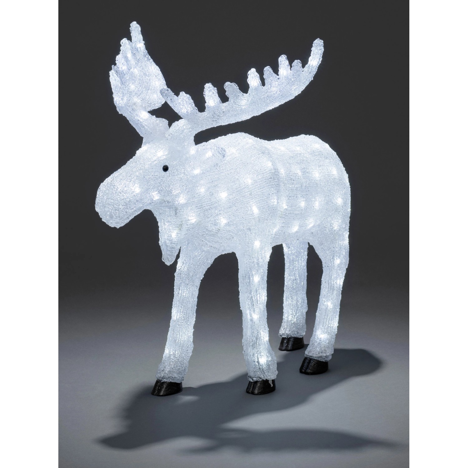 LED Acryl Elch 136 LEDs Kaltweiß