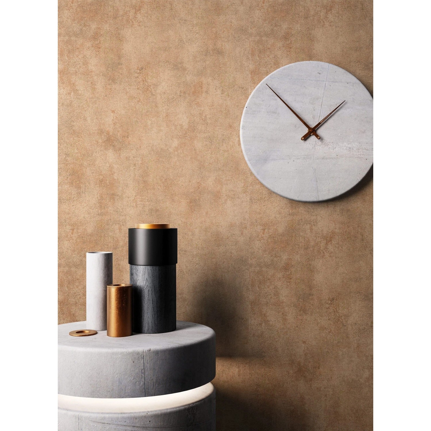Newroom Vliestapete Perseus Copper Beton Modern FSC®_3