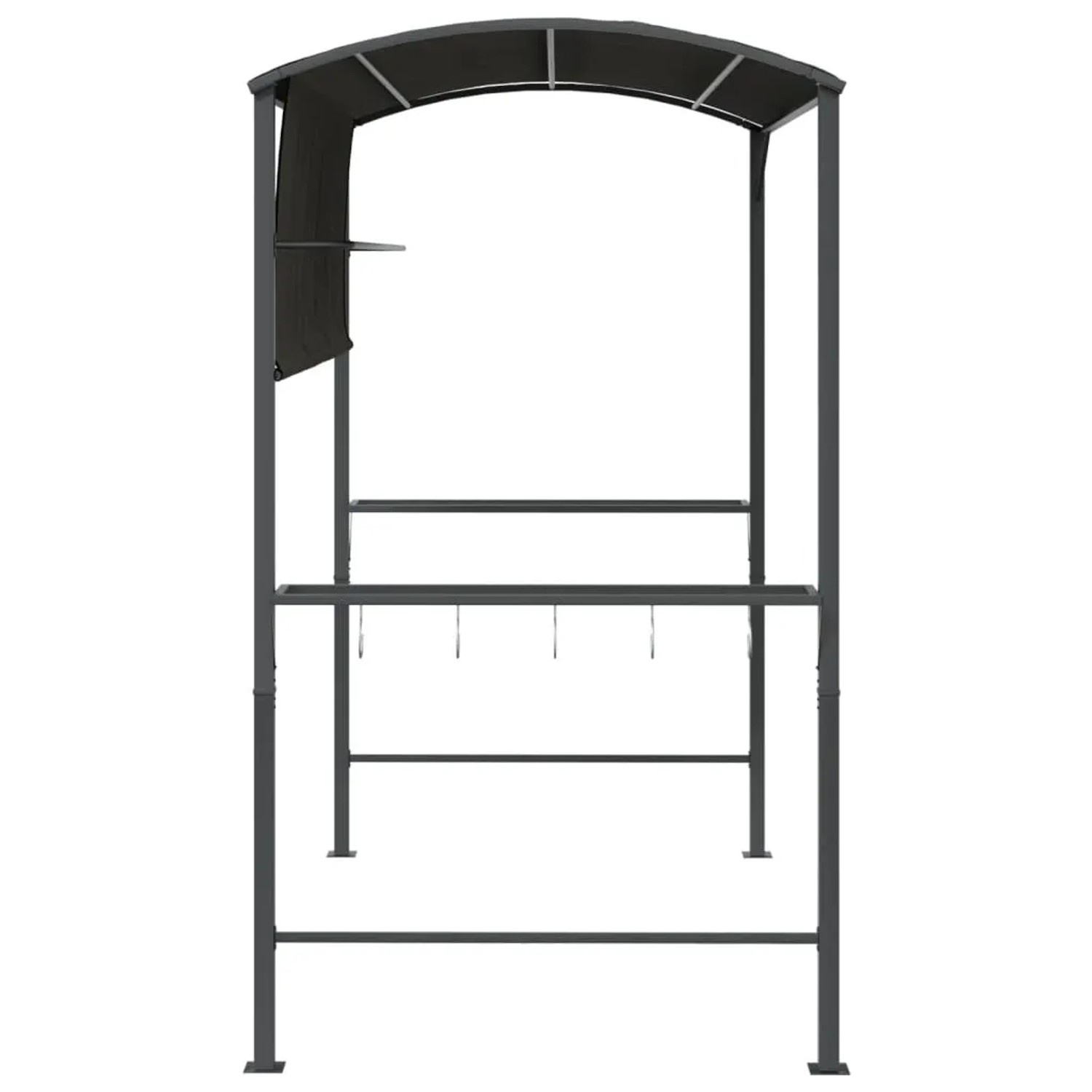 Anthrazitfarbener vidaXL Pavillon mit Dach, ideal für Gartenpartys und als Sonnenschutz.