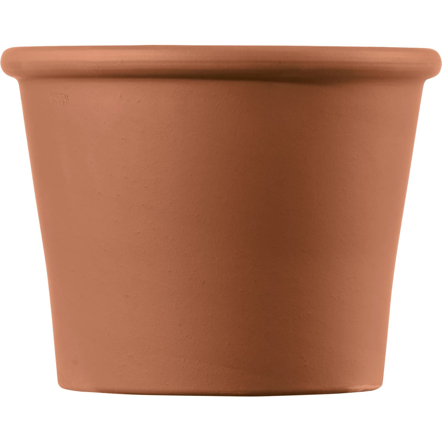 Deroma Pflanztopf Cilindro Bordato, Ø 12cm, aus Terrakotta für den Garten.