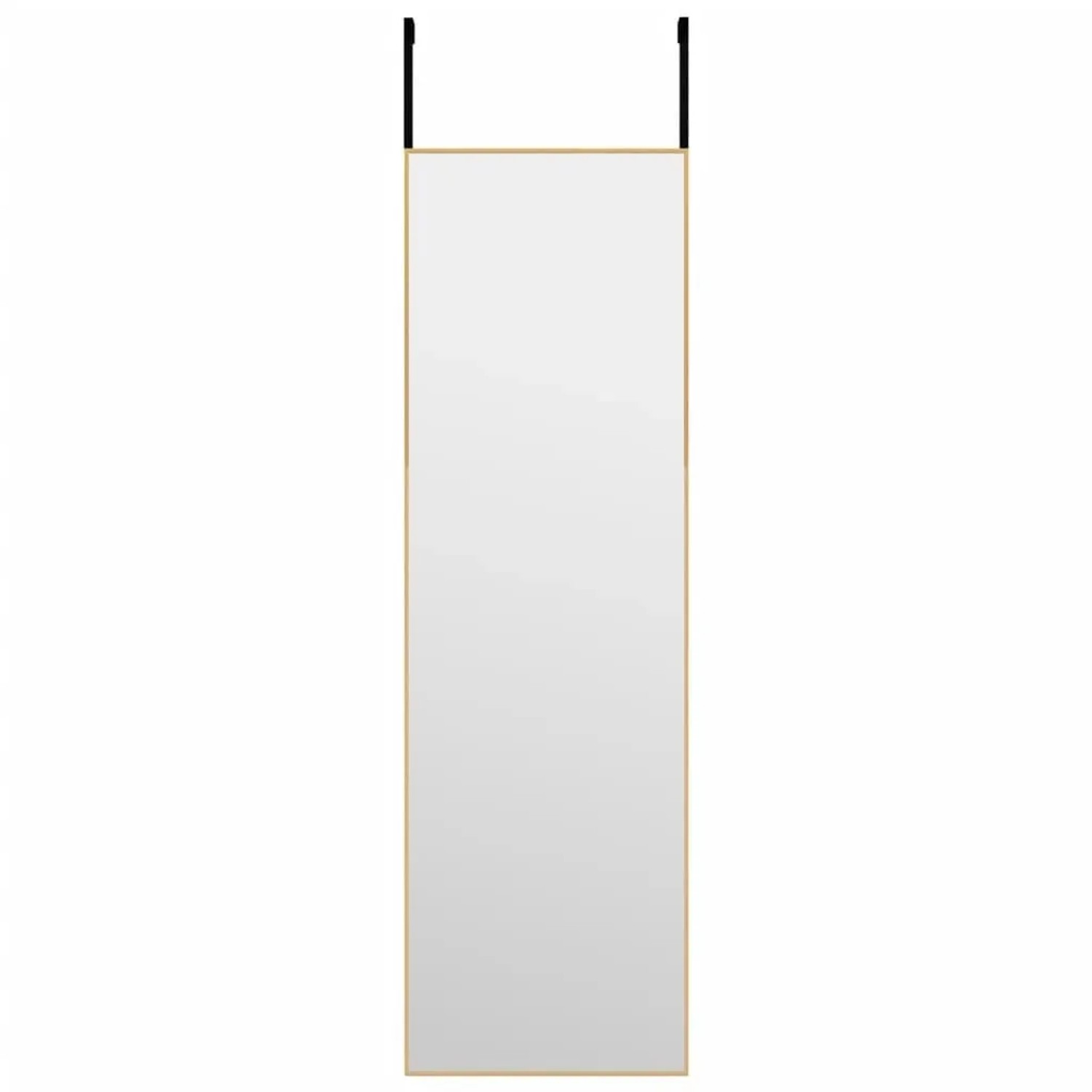 vidaXL Türspiegel Golden 30x100 cm Glas und Aluminium 327414