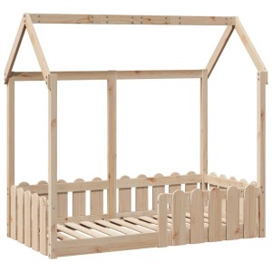 vidaXL Kinderbett Hausbett 70x140 cm Massivholz Kiefer 850698
