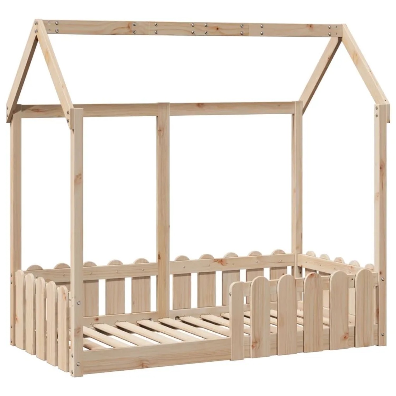 vidaXL Kinderbett Hausbett 70x140 cm Massivholz Kiefer 850698 günstig online kaufen