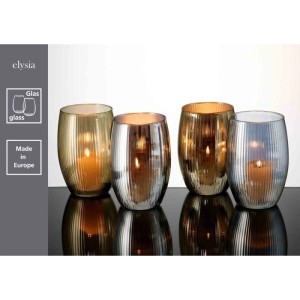 Ritzenhoff & Breker Elysia Windlicht 20 cm 4er Set Silber