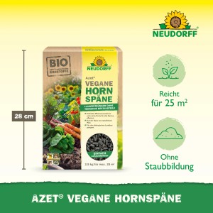 Packung Neudorff Azet Hornspäne, veganer Naturdünger für Garten und Balkon.