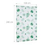 Relaxdays Duschrollo Kunststoff Aluminium Weiß Grün Wasserabweisend 100 cm x 240 cm_4