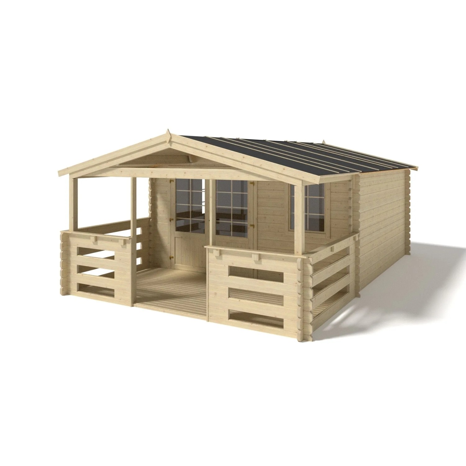 Altanka Gartenhaus   Gerätehaus    4x4 m mit Anbau 4x3.72 m   24 m²   DOM61 günstig online kaufen
