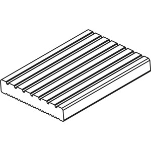 Osmo Terrassendiele Bangkirai, Holzdiele mit Rillen, 2,1x14,5x183 cm, FSC®-zertifiziert.