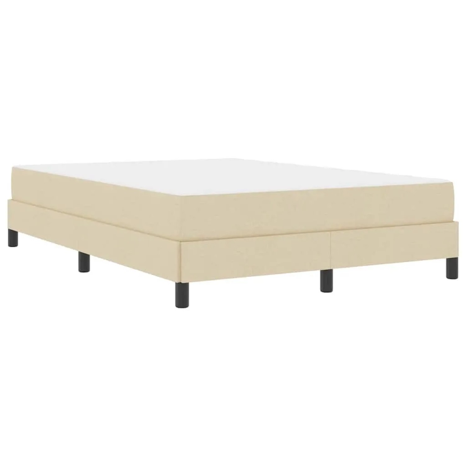 vidaXL Boxspringbett mit Matratze Creme 160 x 200 cm Stoff 3398505 günstig online kaufen