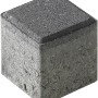 Anthrazitfarbener Füllstein für Kann Rasengitter, 8x7,8x7,8 cm, zur teilweisen Versiegelung von Pflasterflächen.