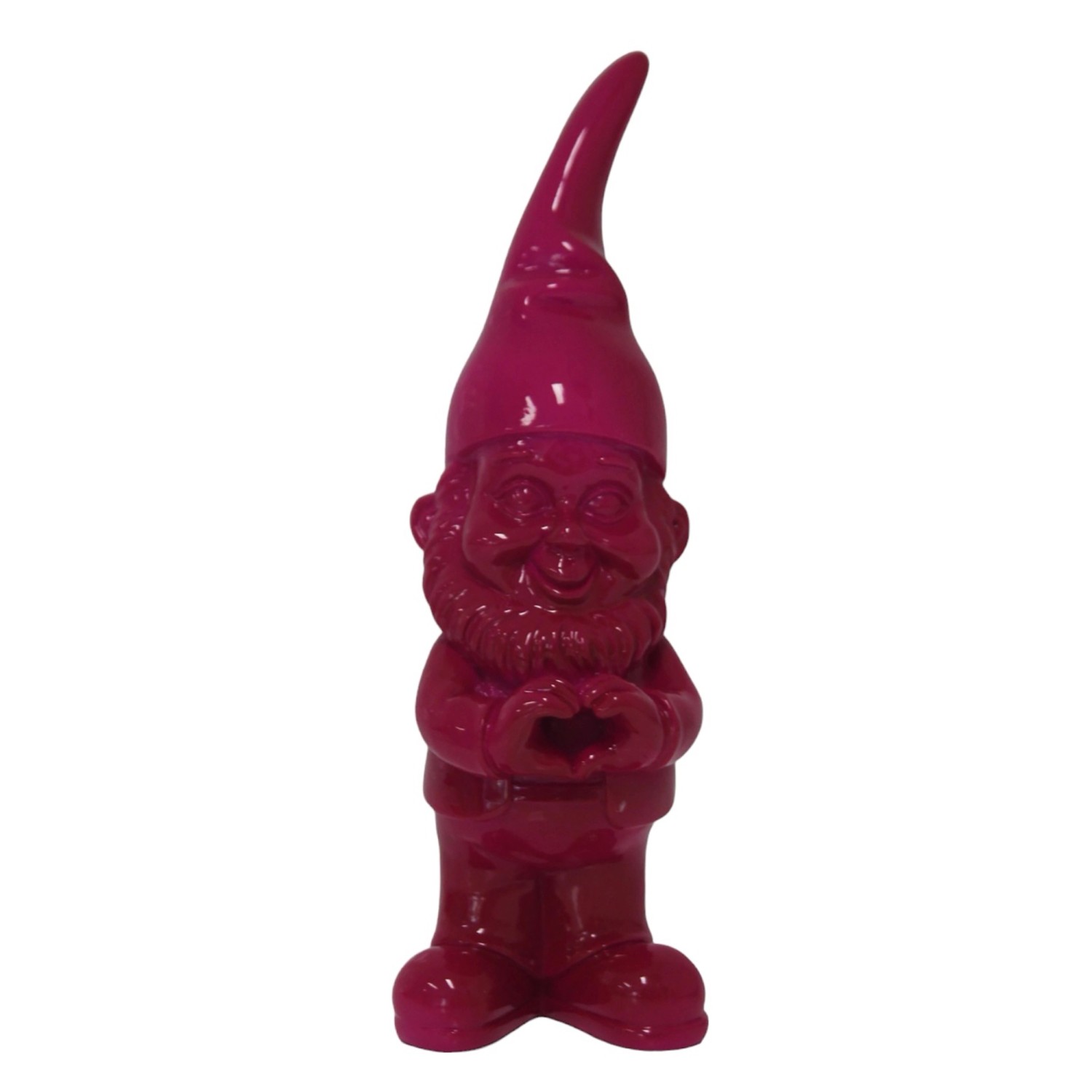 Dekofigur Zwerg mit Herz Unten 58 cm Magenta günstig online kaufen