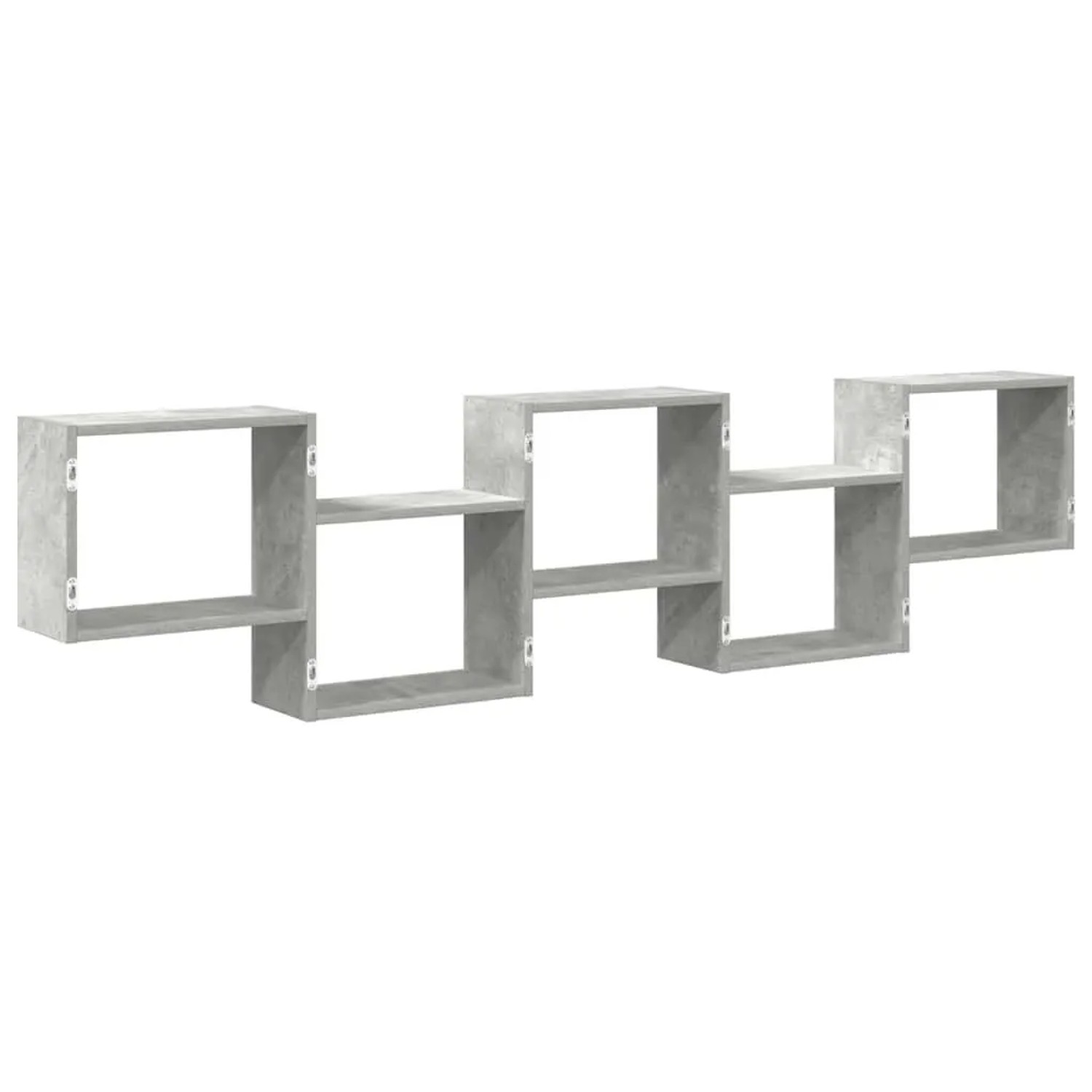 vidaXL Würfelregal 5 Fächer Betongrau Holzwerkstoff 859998_6