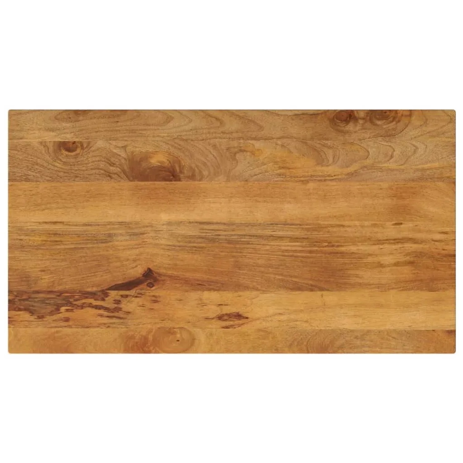 vidaXL Tischplatte 110x60x2,5 cm Rechteckig Massivholz Mango 371601