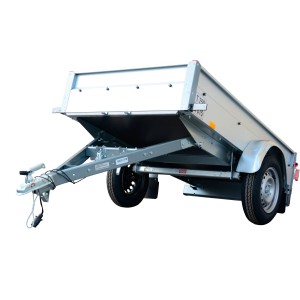 Stema Anhänger Basic 750 kg mit Kippdeichsel, ungebremster Autoanhänger für Haus, Hof und Garten.
