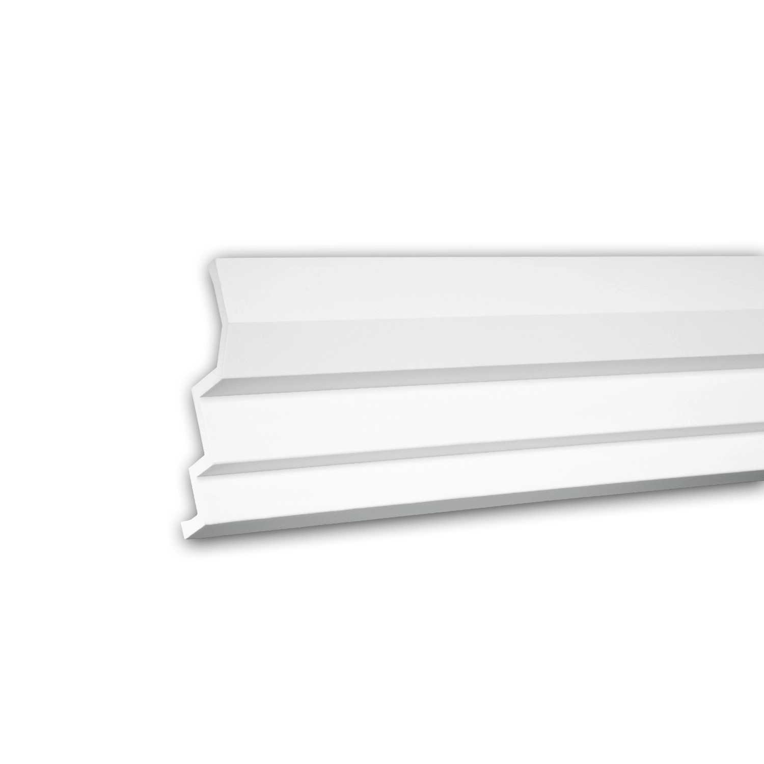 PROFHOME 150260 Eckleiste aus Polyurethan Deckenleiste Stuckleiste 2 m 200 cm x 13,3 cm x 16,6 cm Weiß