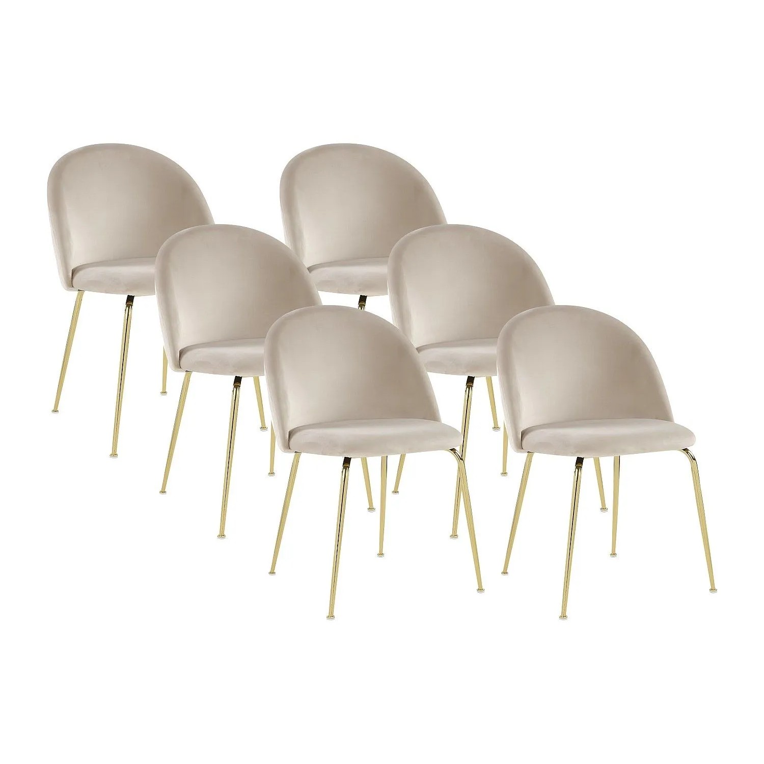 Vente-unique Stuhl Melbourne Beige 50 cm