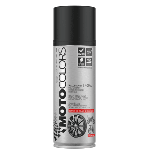 MotoColors Spraylack Ralley 400ml Sprühfarbe Schwarz Matt