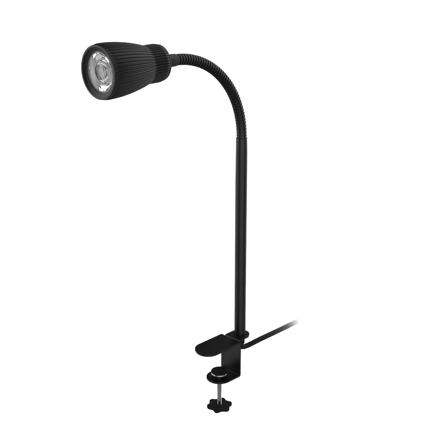 Briloner Klemmleuchte Riff Warmweiß 46 cm Schwarz
