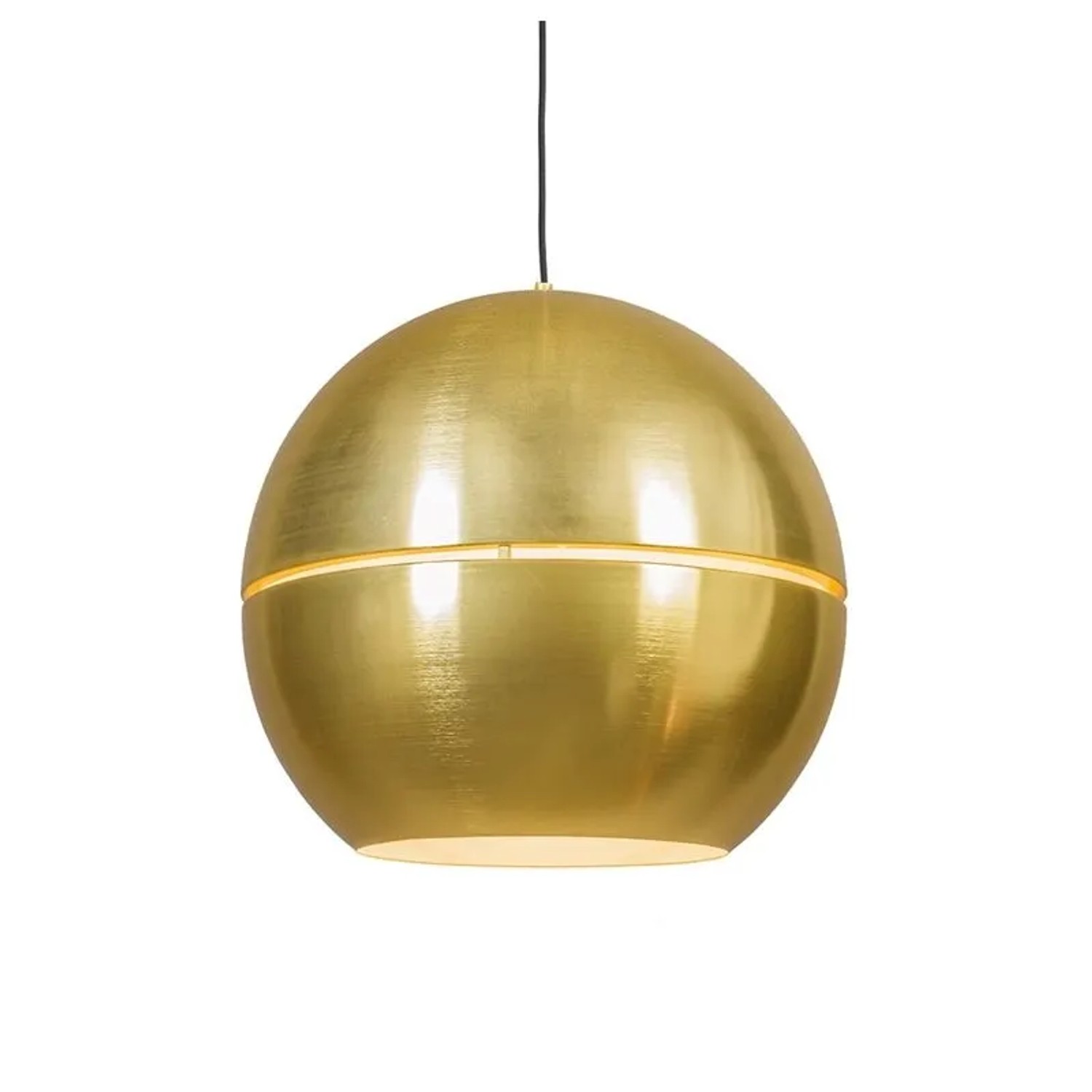 QAZQA Art Deco Hängelampe Gold Kugel 50cm Slice