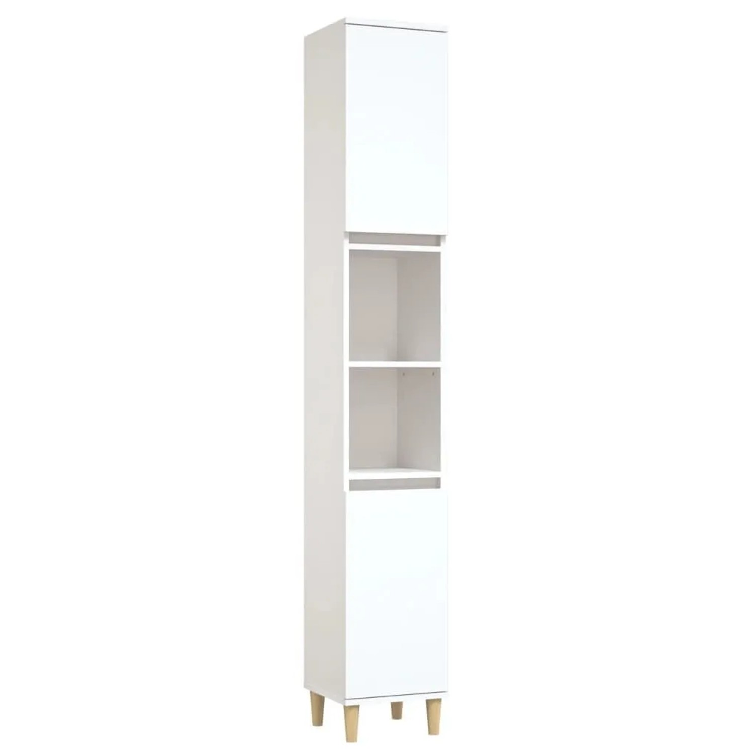vidaXL Badschrank Weiß 30x30x190 cm Holzwerkstoff 819788