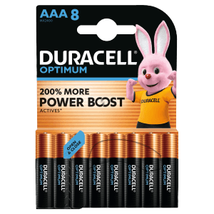Duracell Optimum Batterien AAA 1,5V MN2400/LR03 8er Pack