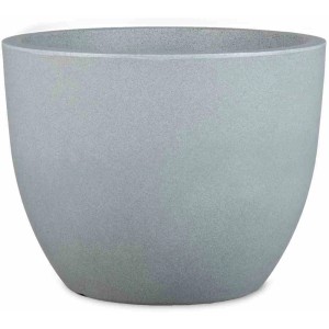 Siena Garden Pflanzgefäß Bristol, Stein-Grau, Ø 60 cm. Blumentopf mit feiner Steinoptik für Garten und Terrasse.