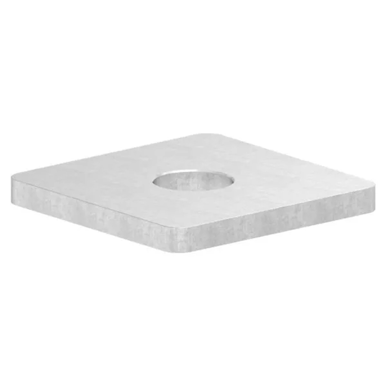 FeNau Flachkappe Stahl Roh 40 X 40 X 4,0 mm Für Rohr 40 X 40 mm Bohrung Ø 12,1 mm
