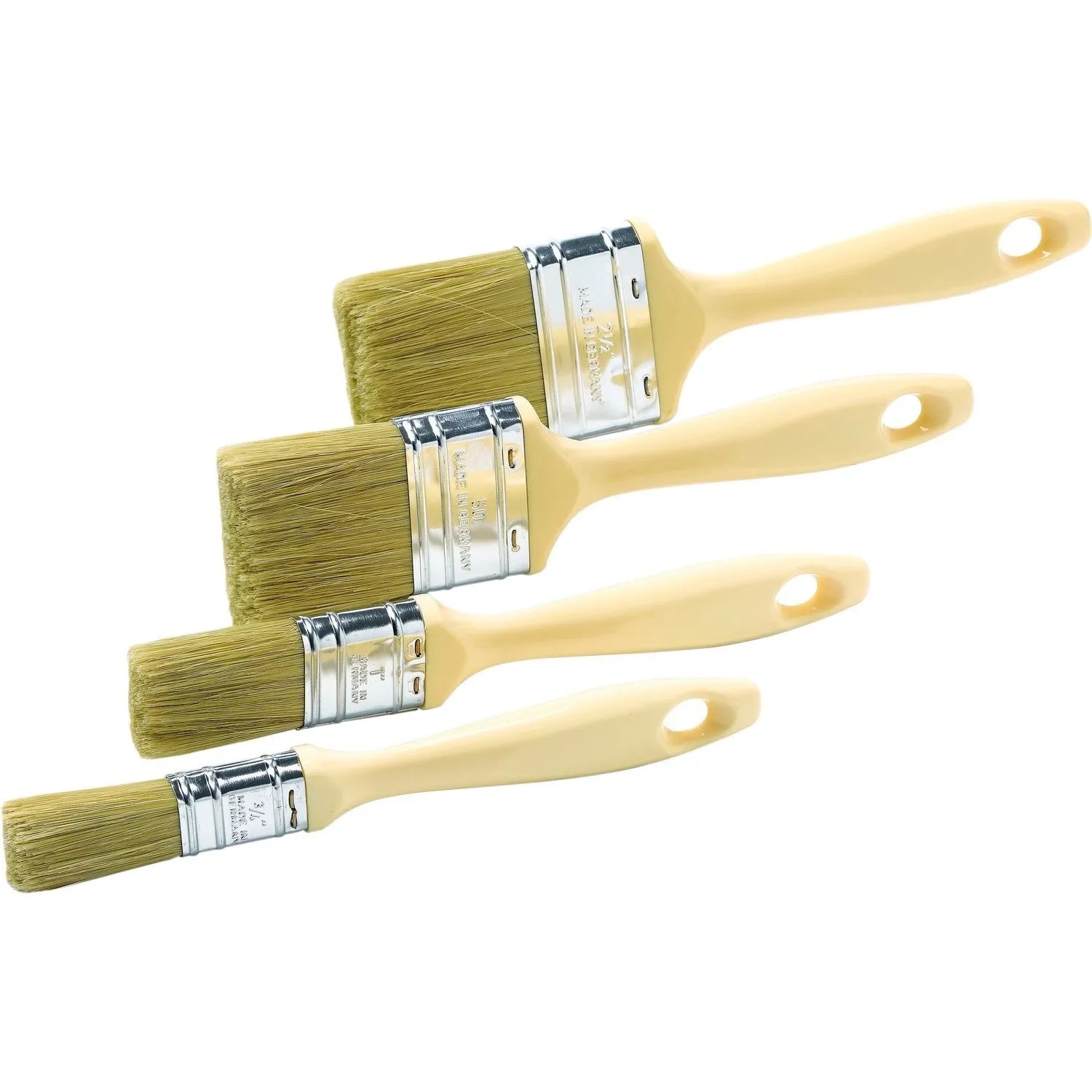 Schuller Eh'klar Lackierpinsel Set mit Flachpinseln Breite 20/30/50/60mm 4-Teilig