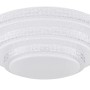 Weiße, runde LED-Deckenleuchte Magnifique von Globo, dimmbar und smart steuerbar.