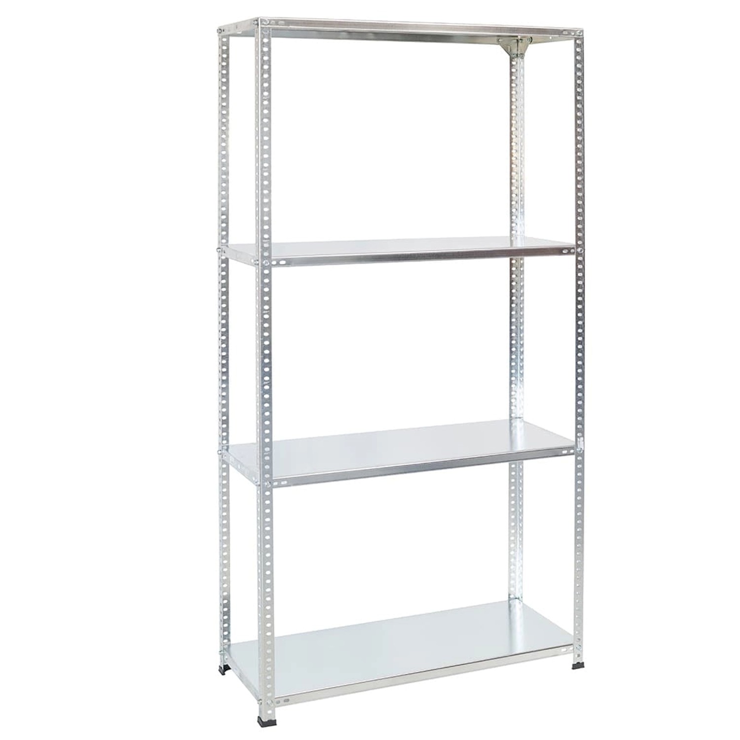 Verzinktes Ar Shelving Schraubregal mit 4 Böden (150x60x30cm), belastbar bis 100kg.