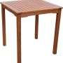 Quadratischer Teak-Tisch, Teil des 3-tlg. Garden Pleasure Gartenmöbel-Sets Angwin-Pittsburgh.