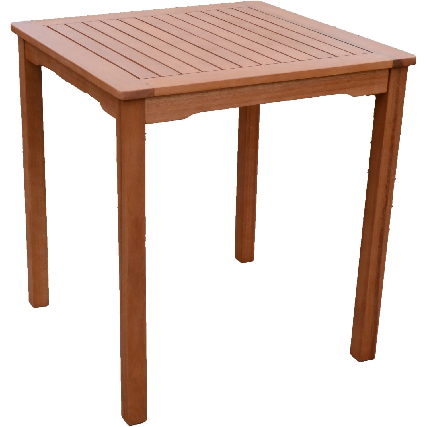 Quadratischer Teak-Tisch, Teil des 3-tlg. Garden Pleasure Gartenmöbel-Sets Angwin-Pittsburgh.